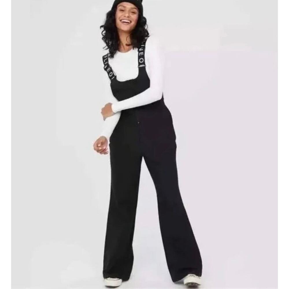Aerie Black Snow Bib Coveralls